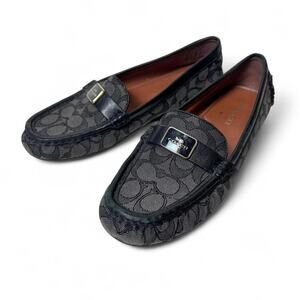 Coach A01918 "Olive" Signature C Monogram Loafer Flats Womens 9.5